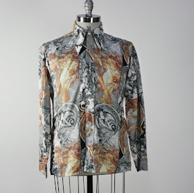 male pattern boldness: Revisiting the 70's Disco Shirt + Painting 